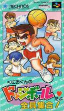 Kunio-kun no Dodge Ball da yo: Zenin Shuugo Box Art