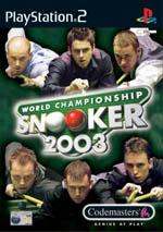 World Championship Snooker 2003 Box Art