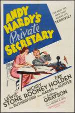 Andy Hardy's Private Secretary Box Art