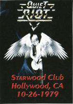 Quiet Riot Starwood Club Hollywood CA 10-26-1979 Box Art