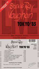 Stevie Ray Vaughan: Live In Tokyo Box Art