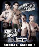 WEC 39: Brown vs. Garcia Box Art