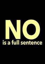 No Is a Full Sentence Box Art